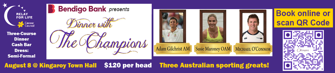 Dinner With The Champions - click here to find out more
