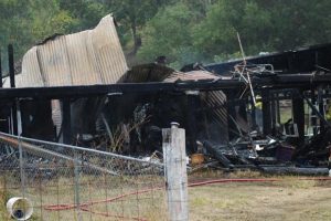 House Gutted By Morning Blaze