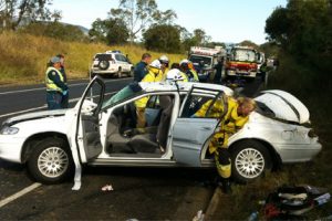 Woman Hurt As Car Rolls