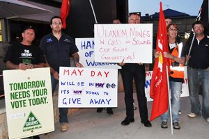 Protesters Greet MPs