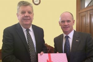 Premier Receives Poppies Book