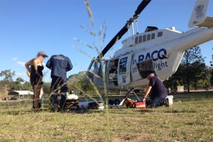 Injured Rider Airlifted