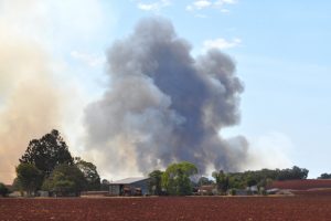 Water Bombers Called To Tingoora Fire