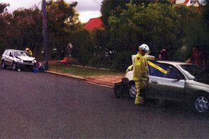 Lucky Escape As Driver<br> Slams Into Parked Car