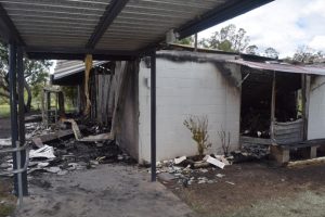 Fire Destroys School Library
