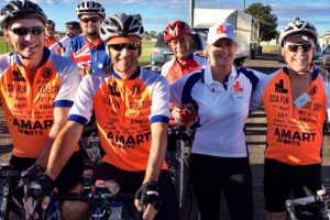 Cyclists Have Fun<br> To Help Beat Cancer