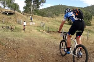 Cyclists Pedalling To Blackbutt