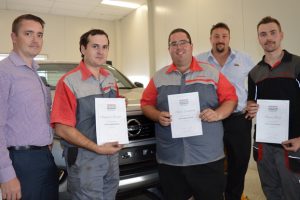 Trio Earns Nissan Recognition