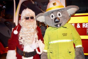 Santa Gets A Hot Reception