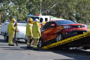 Two Hurt In Three Vehicle Smash