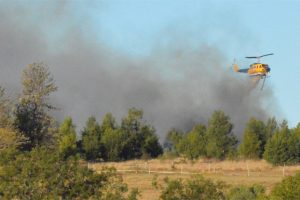 Chopper Called In To Fight Flames