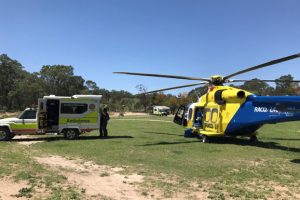 Injured Rider Airlifted