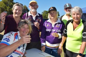 Cyclists Toast A Tasty Ride