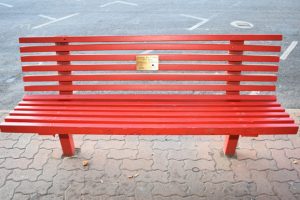 Red Benches Send A Message