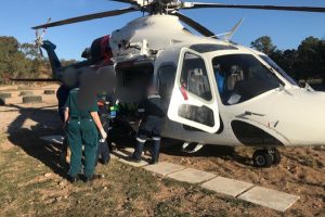 Teen Airlifted After Crash