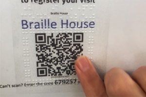 Braille Stickers For QR Codes