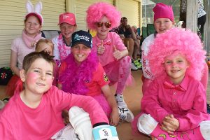 Young Cricketers In The Pink