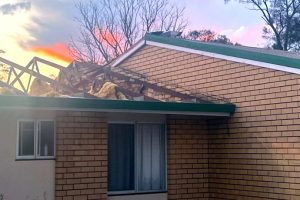 Hail Storm Rips Off Roofs