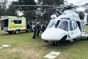 Four Rescue Helicopters Called