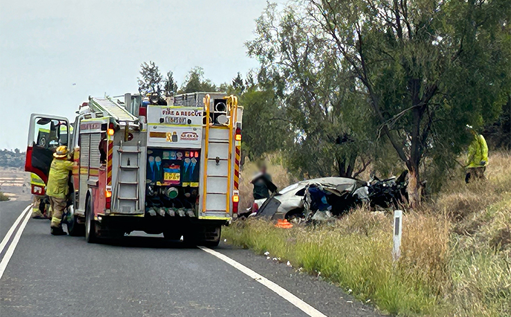 Driver Critically Injured