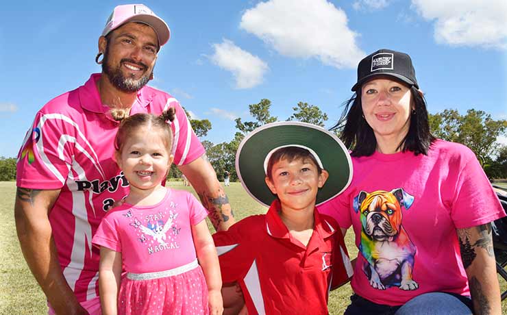 Cricketers Turn Pink For Cancer