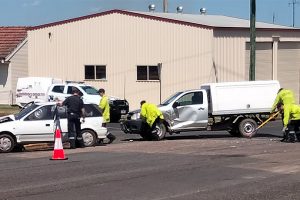 Driver Taken To Hospital