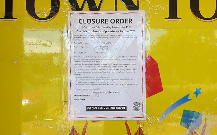 Tobacco Shops Ordered Shut Tobacco Shops Ordered Shut