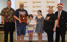 Trophies Celebrate Christmas Spirit