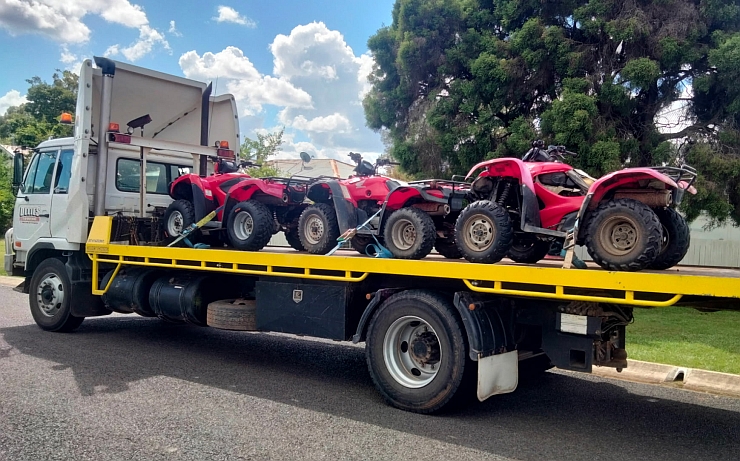 Police Seize Three Quad Bikes
