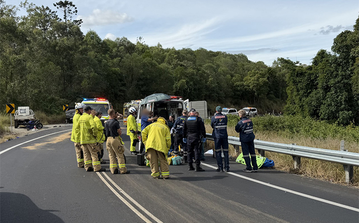 Motorbike Rider Critically Injured