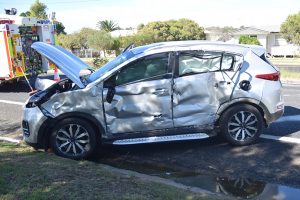 Pig Truck, Sedan Collide