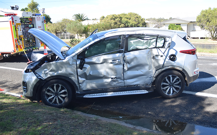 Pig Truck, Sedan Collide