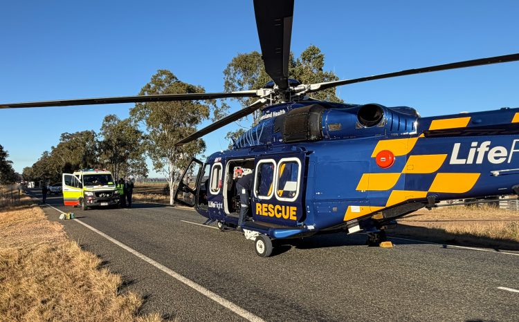 Two Airlifted After Truck Crash