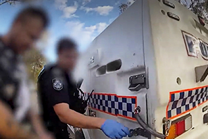 Ute Allegedly Driven At Police