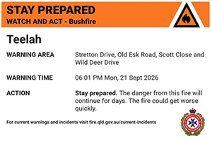 Stay Prepared: Teelah Fire Stay Prepared: Teelah Fire